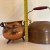 Copper-Tone Teapot and Small Cauldron - 7