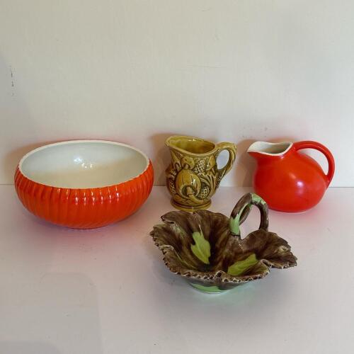 Assorted Vintage Pottery Bowls and Pitchers