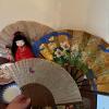 Japanese Decorative Figurines, Bowls, Fans, & Doll - 2