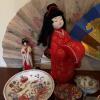 Japanese Decorative Figurines, Bowls, Fans, & Doll - 4