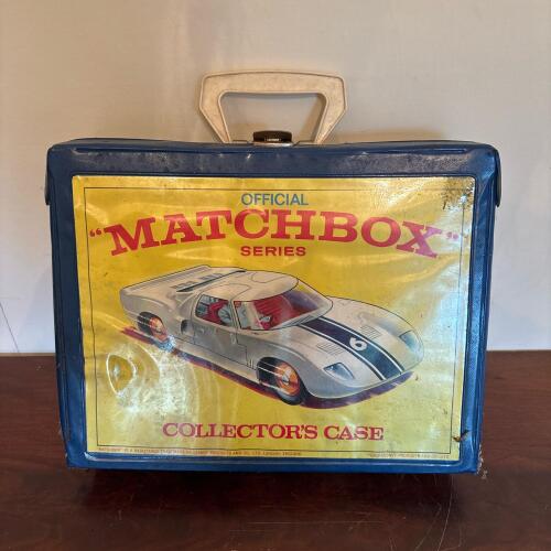 Matchbox Series Collector's Case & Vintage Toy Cars