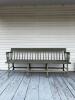 Green Painted Windsor-Style Bench with Spindle Back - 3