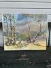 Landscape Painting Maine Mountains by C. Branson 1987
