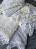 Assorted White Coverlets and Throws in Classic and Lace Styles