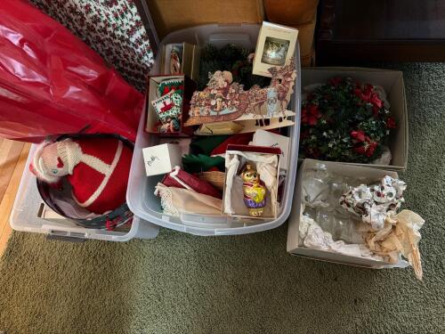 Assorted Christmas Decorations and Ornaments