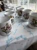 Bareuther Waldsassen Bavaria Germany Porcelain Mugs, Floral Motif - Set of 9 - 5