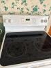 GE White Electric Range with Glass Cooktop - Like New! - 2