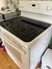 GE White Electric Range with Glass Cooktop - Like New! - 3