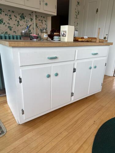 Kitchen Cabinet Island With Butcher Block Top