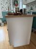 Custom Built KitchenIsland With Butcher Block Top on Wheels - 3
