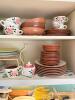 Stangl Pottery Wild Rose Cups, Saucers, Bowls, Plates, and Creamer