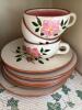 Stangl Pottery Wild Rose Cups, Saucers, Bowls, Plates, and Creamer - 5