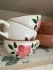 Stangl Pottery Wild Rose Cups, Saucers, Bowls, Plates, and Creamer - 7