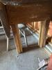 Antique Heavy Timber Workbench from Original French Family Farm in Bedford - 4