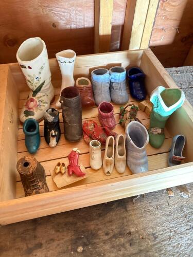 Vintage Novelty Shoe and Boot Figurines Collection