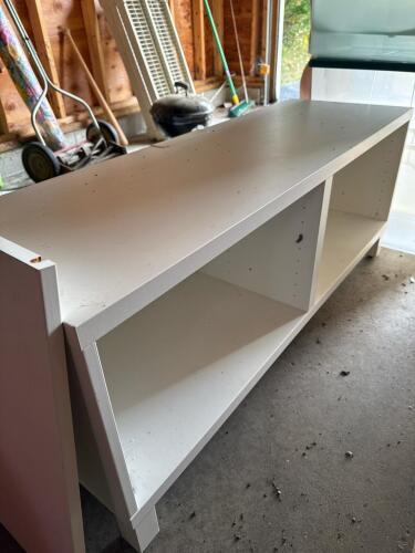 IKEA BEST&Aring; White Media Console with Open Shelves
