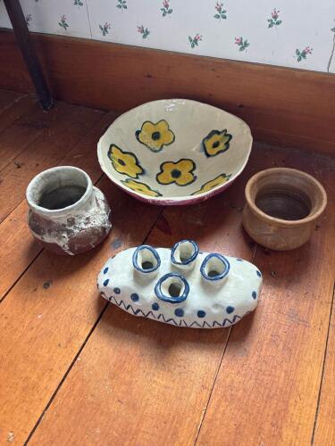 Handmade Floral Pottery Collection