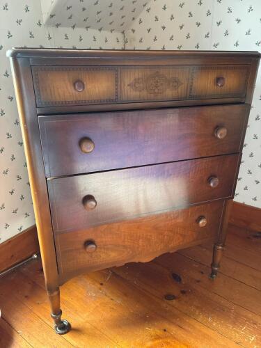 Antique Drop Front Secretary Desk in Early 20th Century Style