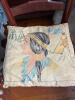 Ladder-Back Side Chair With Woven Seat and Embroidered Pilllow - 3