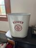 Beaver College Metal Wastebasket