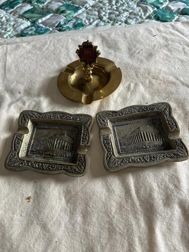 Vintage Brass Ashtrays