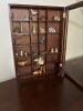 Miniature Animal Figurines Collection in Display Case