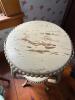 Painted Wicker Accent Table in Victorian-Style - 2