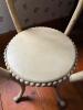 Painted Wicker Accent Table in Victorian-Style - 4