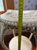Painted Wicker Accent Table in Victorian-Style - 5
