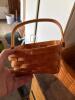 Pair of Longaberger Woven Baskets with Rustic Crate Basket - 2