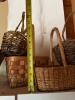 Assorted Wicker and Wood Baskets Rustic Style - 7