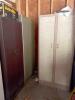 Metal Wardrobe Storage Cabinets, Set of Three