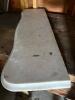 Curved White Marble Tabletop Piece - 2