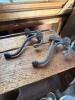 Pair of Cast Iron Wall Hooks in Victorian Style