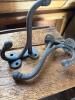 Pair of Cast Iron Wall Hooks in Victorian Style - 3