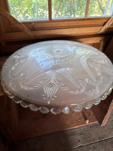 Frosted Glass Art Deco-Style Ceiling Light Shade