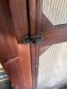 Wood Pie Safe Cabinet with Screen Panel Door with Contents - 6