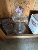 Wood Pie Safe Cabinet with Screen Panel Door with Contents - 11