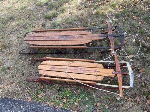 Flexible Flyer No. 51J and Airline Racer No. 60 Sleds