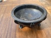 Footed Flower Bowl with Glass Frog - 5