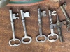 Antique Skeleton Keys and Leather Sleigh Bells Strip - 2
