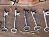 Antique Skeleton Keys and Leather Sleigh Bells Strip - 3