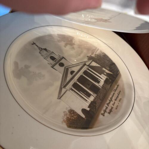 1972 Bedford Presbyterian Church Commemorative Plate