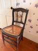 Pair of Wood Side Chairs With Cane Seat - 4