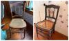 Pair of Wood Side Chairs With Cane Seat - 6