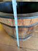 Wooden Barrel Garden Fountain with Cast Iron Hand Pump - 5