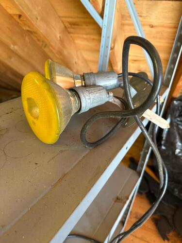 Dual Head Industrial Yellow Lens Work Light