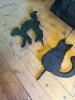 Painted Plywood Halloween Witch and Black Cat Yard Decorations - 2