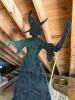 Painted Plywood Halloween Witch and Black Cat Yard Decorations - 5