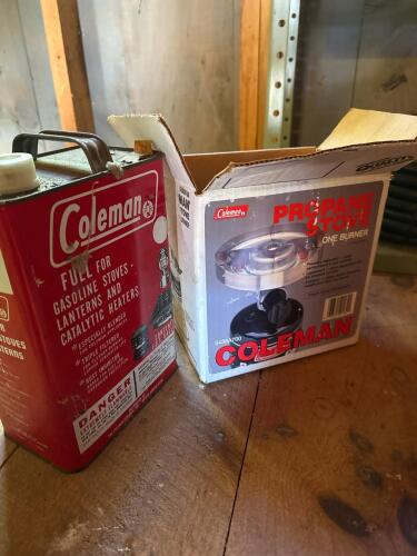 Coleman Propane Stove and Coleman Stove Fuel Can